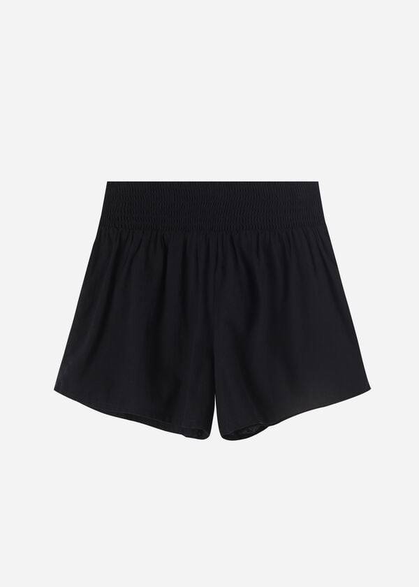 Calzedonia Katoenen Shorts Cover-ups Dames Zwart | BE2125CE