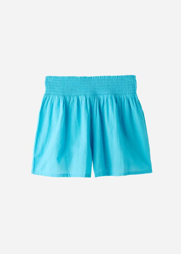 Calzedonia Katoenen Shorts Cover-ups Dames Turquoise Groen | BE2127BC