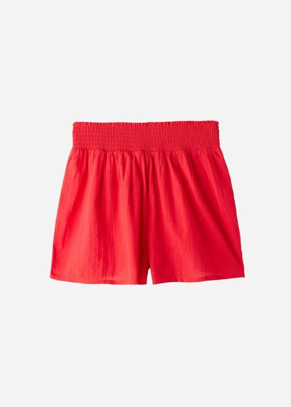 Calzedonia Katoenen Shorts Sexy Cover-ups Dames Rood | BE2128NB