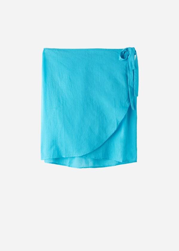 Calzedonia Kort Wrap Sarong Cover-ups Dames Turquoise Groen | BE2138OR