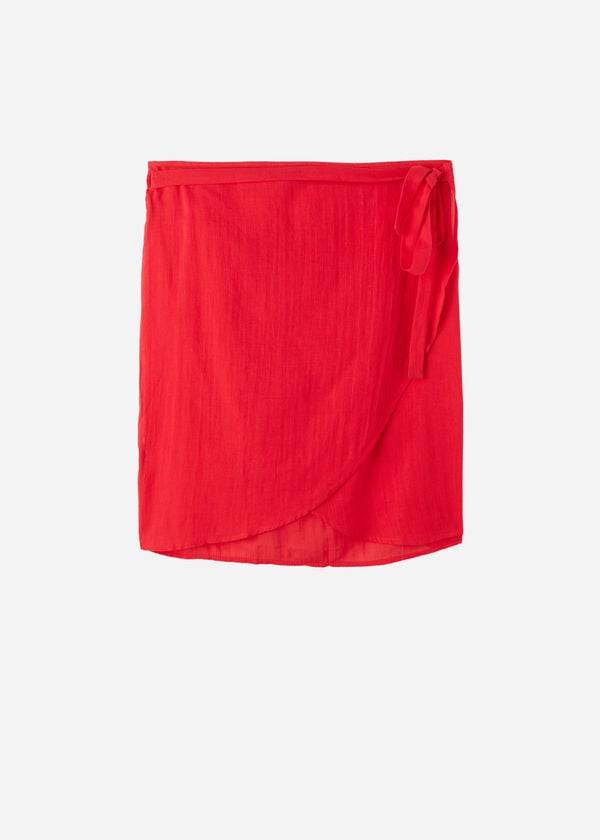 Calzedonia Kort Wrap Sarong Cover-ups Dames Rood | BE2140AP