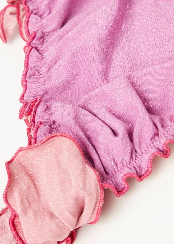 Calzedonia Lamé Bottom Lisbona Badpakken Kinderen Roze | BE3040BC