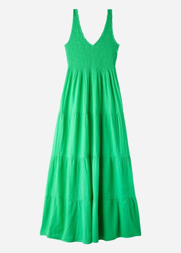 Calzedonia Long Jurken with Ruffled Skirt Cover-ups Dames Groen | BE2101BC