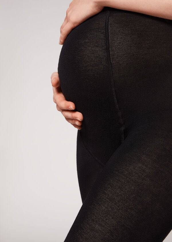 Calzedonia Maternity with Cashmere Hardloopbroek Dames Zwart | BE1007CE