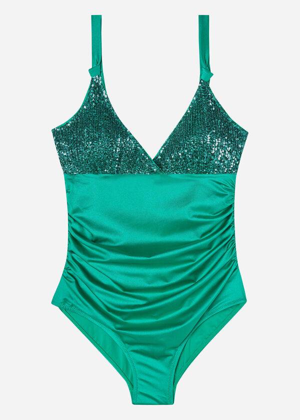 Calzedonia One Piece Cannes Badpakken Dames Groen | BE2155MA