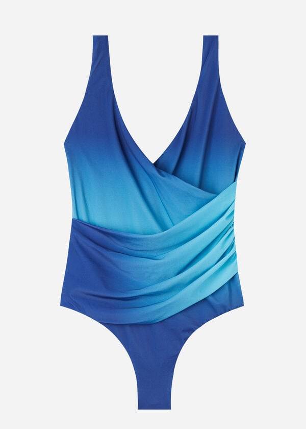 Calzedonia One Piece Denver Badpakken Dames Blauw | BE2158EX