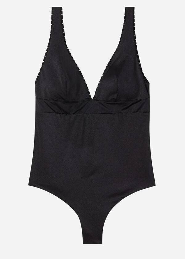 Calzedonia One Piece Ginevra Badpakken Dames Zwart | BE2159RW