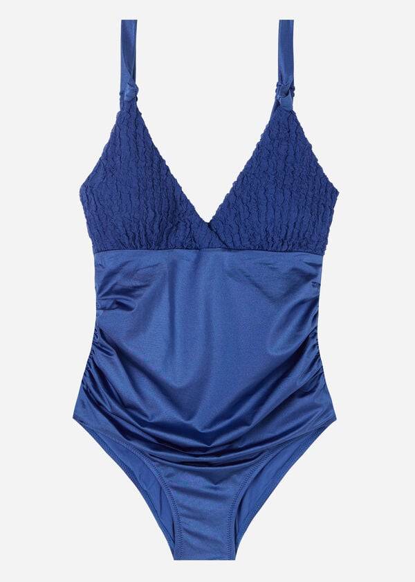 Calzedonia One Piece Marrakech Badpakken Dames Donkerblauw | BE2167SO