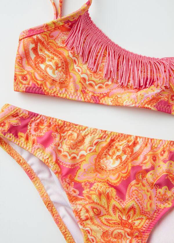 Calzedonia Paisley Two-Piece Jasmine Badpakken Kinderen Rood | BE3048HK