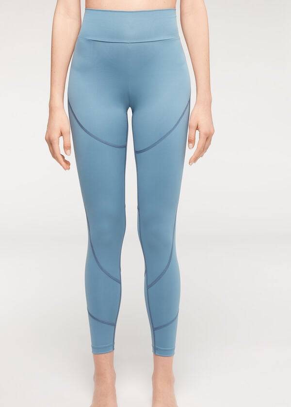 Calzedonia Performance Atletische Leggings Dames Blauw | BE2669FM