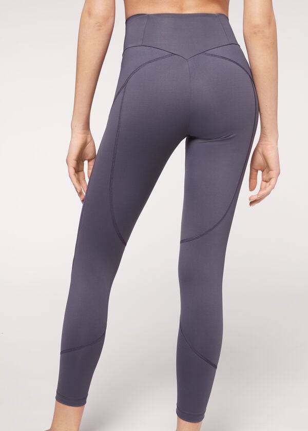 Calzedonia Performance Atletische Leggings Dames Donkerblauw | BE2670DN