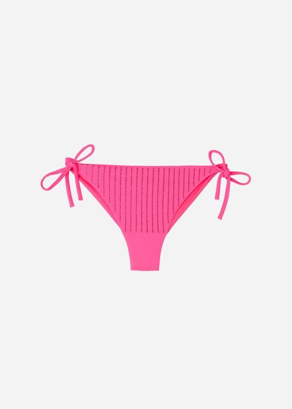 Calzedonia Rhinestone Brazilian String Shanghai Bikinibroekjes Dames Roze | BE1517SO