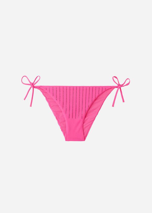 Calzedonia Rhinestone String Shanghai Bikinibroekjes Dames Roze | BE1525ZG