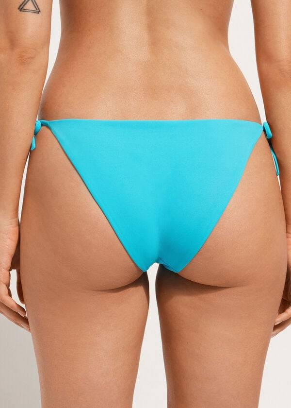 Calzedonia Rhinestone String Shanghai Bikinibroekjes Dames Turquoise Groen | BE1526XF