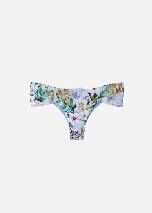 Calzedonia Ruffly Brazilian Atene Bikinibroekjes Dames Blauw | BE1533WY