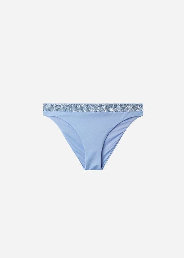 Calzedonia Sequined Cannes Bikinibroekjes Dames Blauw | BE1535RW