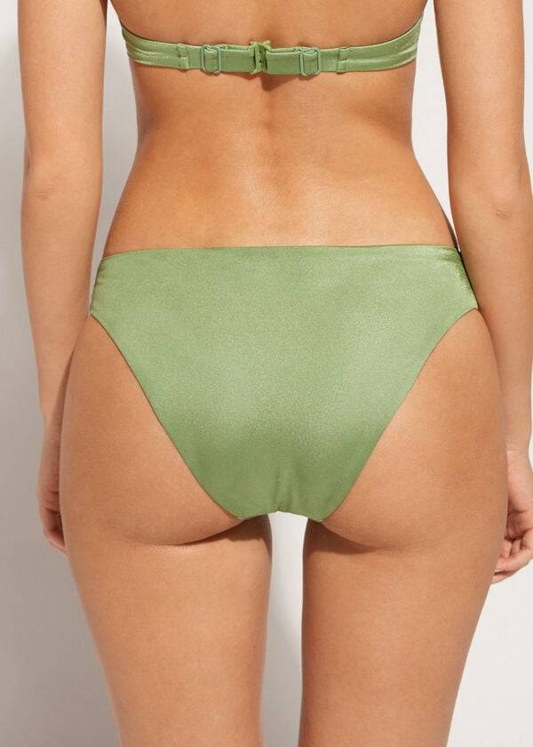 Calzedonia Sequined Cannes rosa Bikinibroekjes Dames Groen | BE1538UT