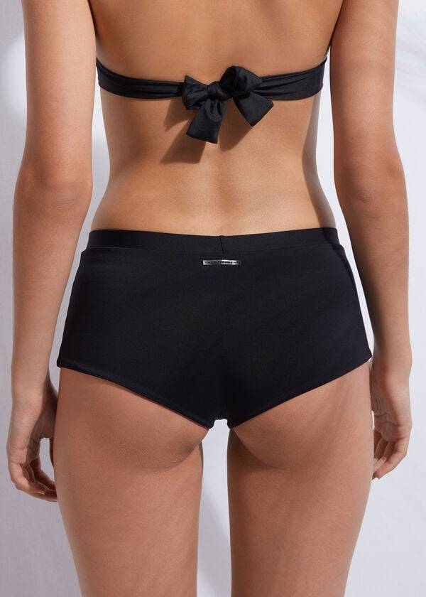 Calzedonia Shorts Swimsuit Bottom Indonesia Cover-ups Dames Zwart | BE2148LH