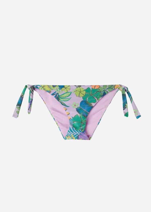 Calzedonia Side Tie Brasilia Bikinibroekjes Dames Paars | BE1557MA