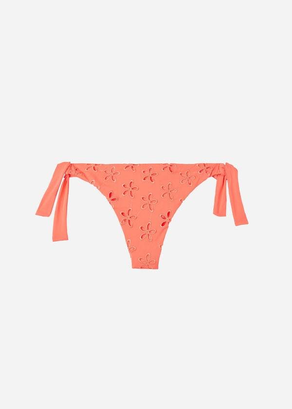 Calzedonia Side Tie Brazilian Corfù Bikinibroekjes Dames Koraal Oranje | BE1558QZ