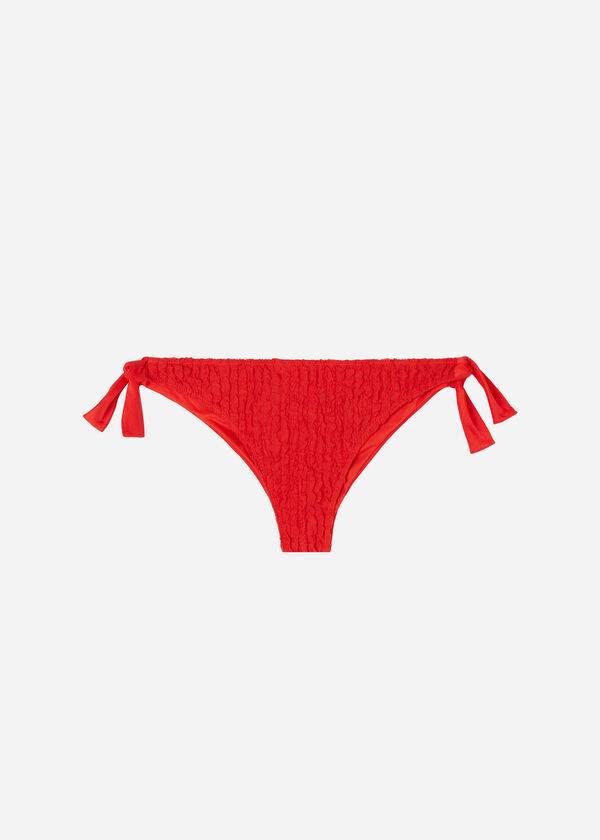 Calzedonia Side Tie Brazilian Marrakech Bikinibroekjes Dames Rood | BE1560EX