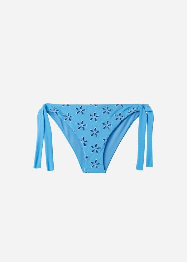 Calzedonia Side Tie Corfù Bikinibroekjes Dames Blauw | BE1562TV