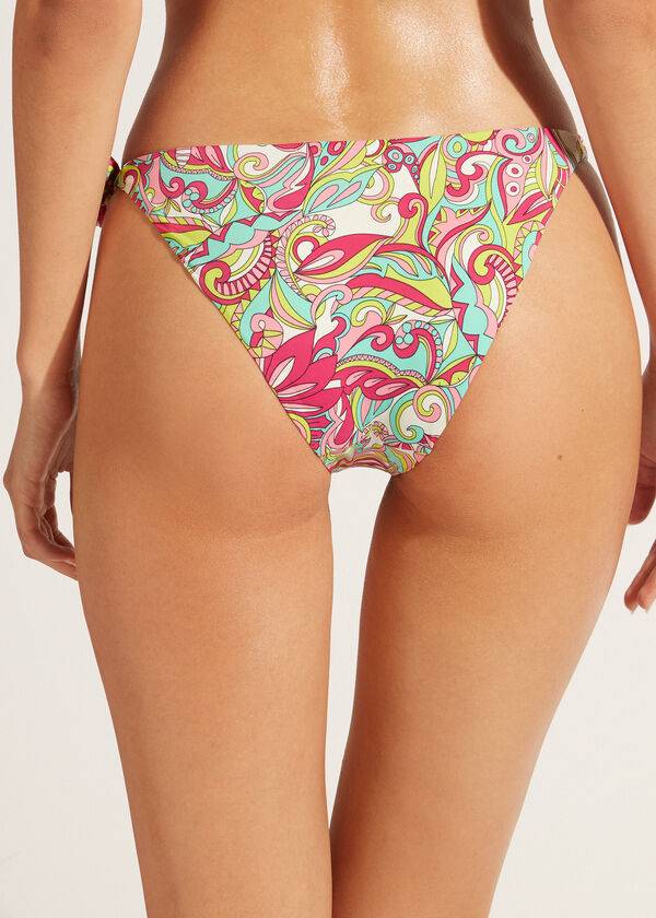 Calzedonia Side Tie Londra Bikinibroekjes Dames Gekleurd | BE1564UT