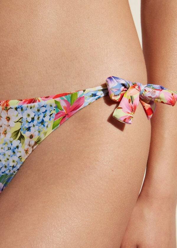 Calzedonia Side Tie Minorca Eco Bikinibroekjes Dames Gekleurd | BE1565IS