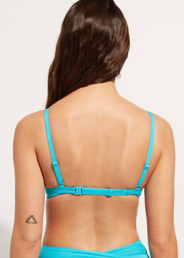 Calzedonia Soft Graduated Super Gewatteerd Push-up Indonesia Bikinitopjes Dames Turquoise | BE1960DN