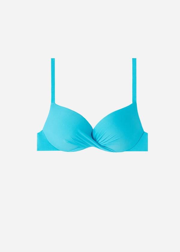 Calzedonia Soft Graduated Super Gewatteerd Push-up Indonesia Bikinitopjes Dames Turquoise | BE1960DN