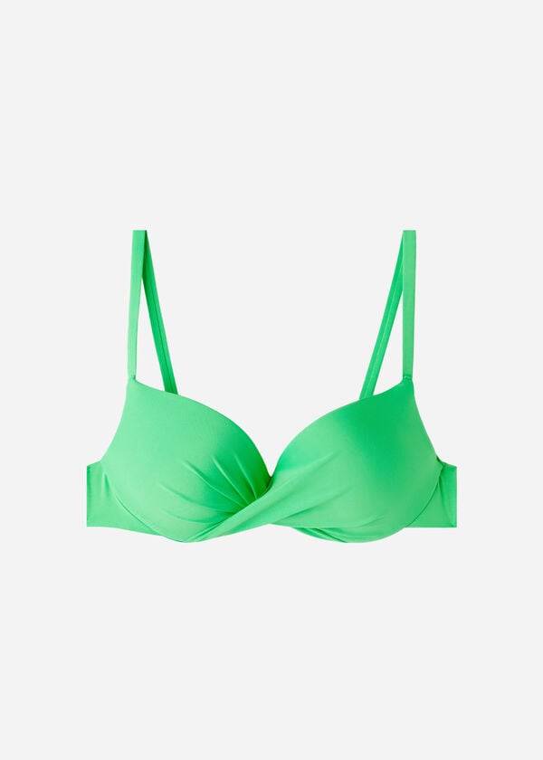 Calzedonia Soft Graduated Super Gewatteerd Push-up Indonesia Eco Bikinitopjes Dames Groen | BE1962GL