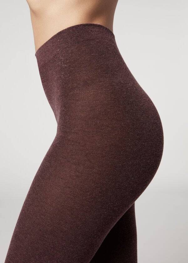 Calzedonia Soft Modal and Cashmere Blend Opaque Hardloopbroek Dames Rood | BE1063MA