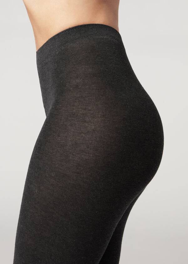 Calzedonia Soft Modal and Cashmere Blend Opaque Hardloopbroek Dames Taupe | BE1064QZ