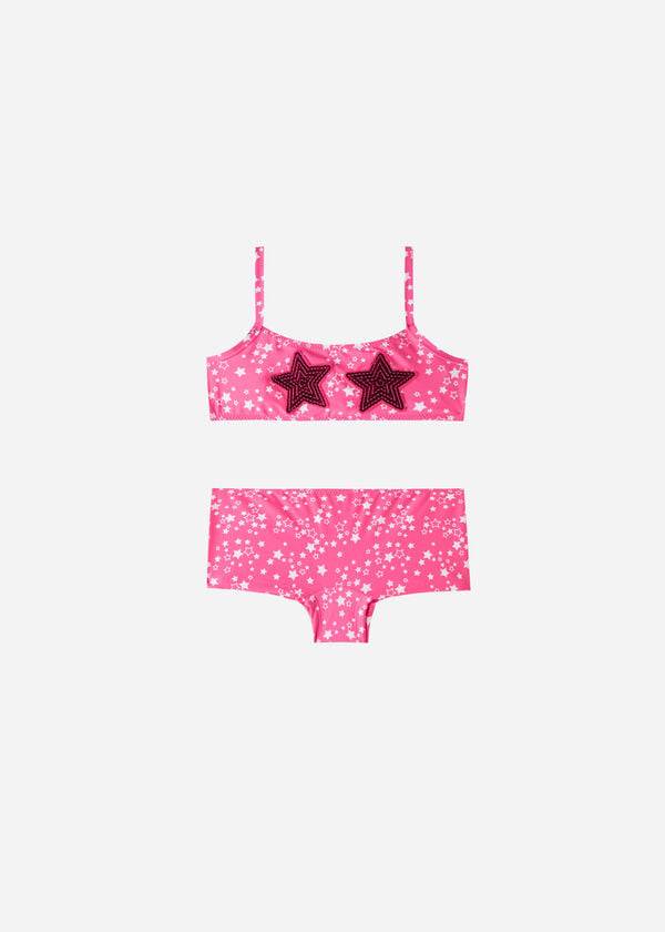 Calzedonia Star Two-Piece Jam Badpakken Kinderen Roze | BE3049HK