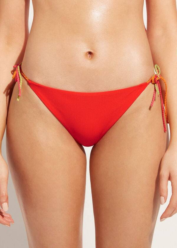 Calzedonia String Berlino Bikinibroekjes Dames Rood | BE1580VD