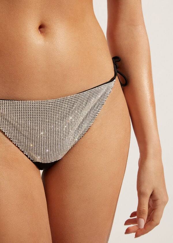 Calzedonia String Dubai Bikinibroekjes Dames Zwart | BE1590UT