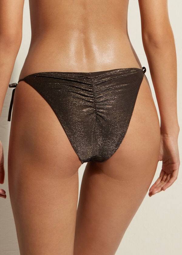 Calzedonia String Hollywood Bikinibroekjes Dames Zwart | BE1596DN