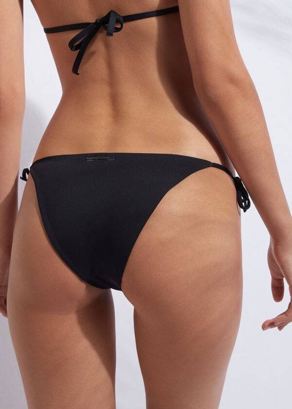 Calzedonia String Indonesia Bikinibroekjes Dames Zwart | BE1597FM