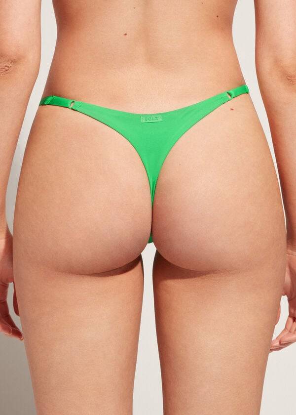 Calzedonia String Indonesia Eco Bikinibroekjes Dames Groen | BE1634NB