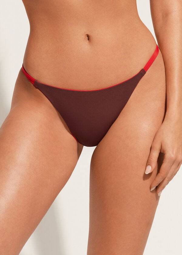 Calzedonia String Indonesia Eco Bikinibroekjes Dames Rood | BE1637WY