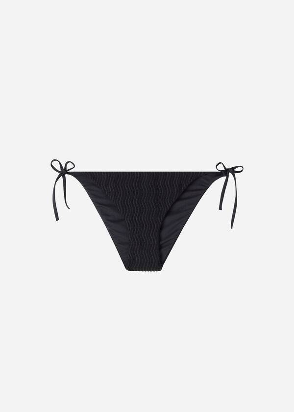 Calzedonia String Mykonos Bikinibroekjes Dames Zwart | BE1608NB