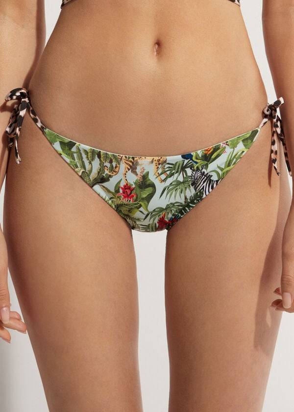 Calzedonia String Nairobi Eco Bikinibroekjes Dames Groen | BE1611WY