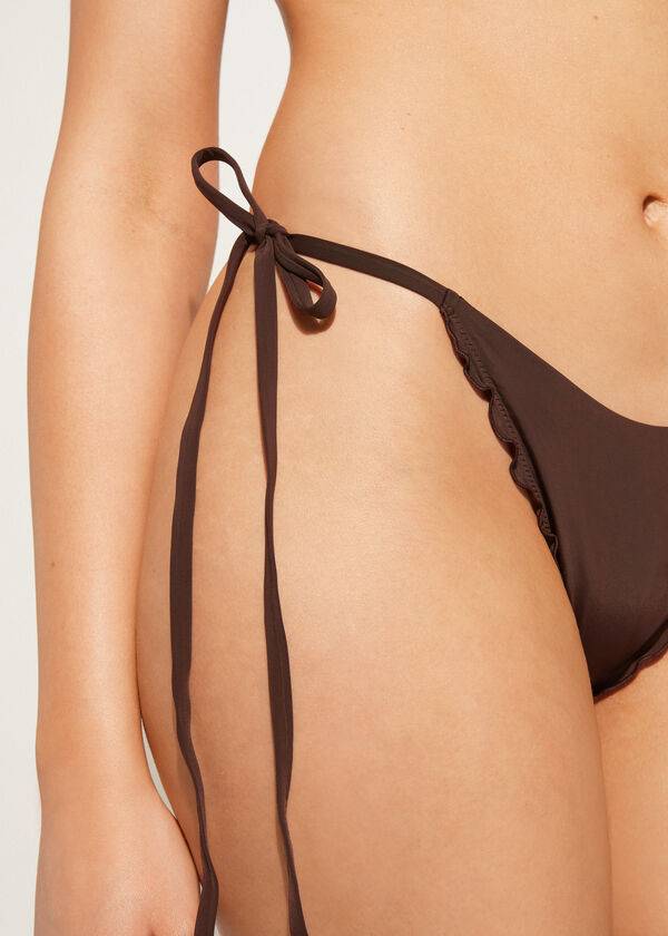 Calzedonia String String Islamorada Bikinibroekjes Dames Koffie Bruin | BE1618OR