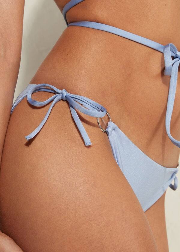 Calzedonia String Tie Abu Dhabi Bikinibroekjes Dames Blauw | BE1619PQ