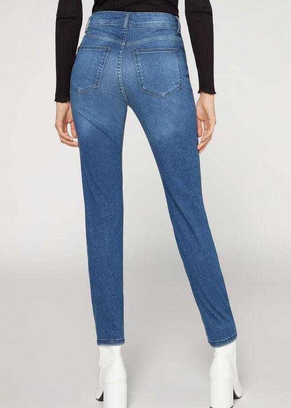 Calzedonia Super Flex Denim High Taille Superskinny Jeans Dames Blauw | BE2615VD