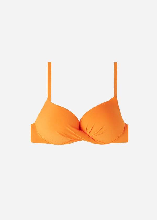 Calzedonia Super Gewatteerd Push Up Indonesia Eco Bikinitopjes Dames Oranje | BE1975WY