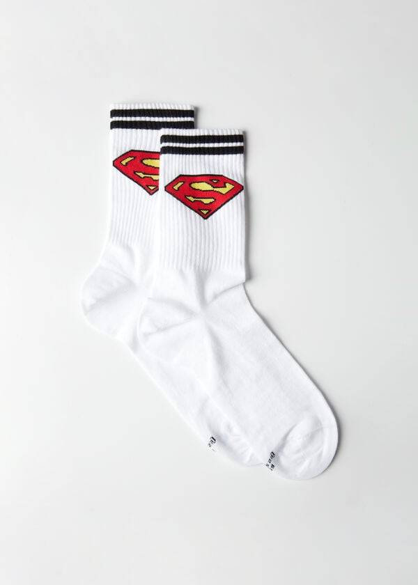 Calzedonia Superman Crew Sokken Heren Wit | BE2860PQ