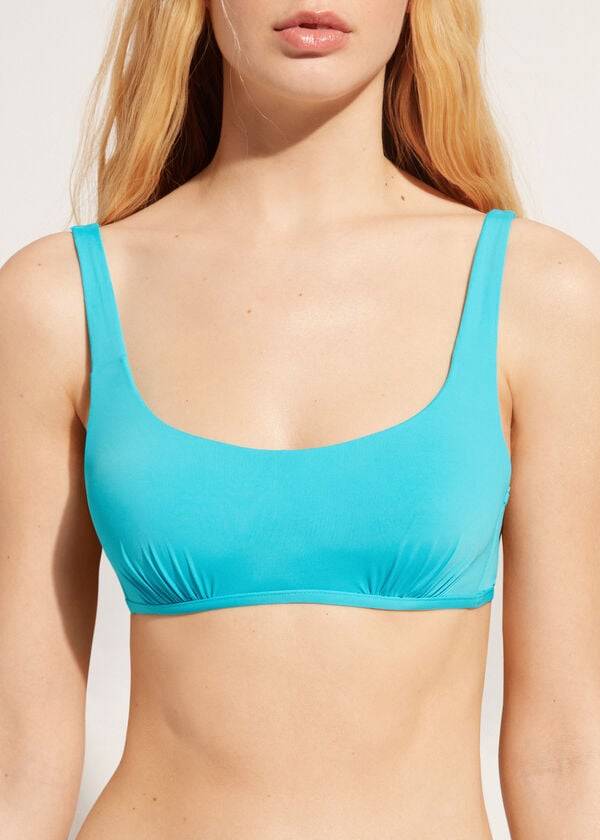 Calzedonia Tank-Stijl Indonesia Bikinitopjes Dames Turquoise Groen | BE2009PQ