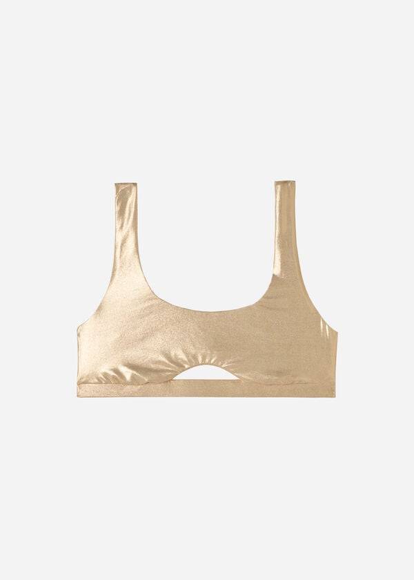 Calzedonia Tank Stijl Palm Bay Bikinitopjes Dames Goud | BE1999MA