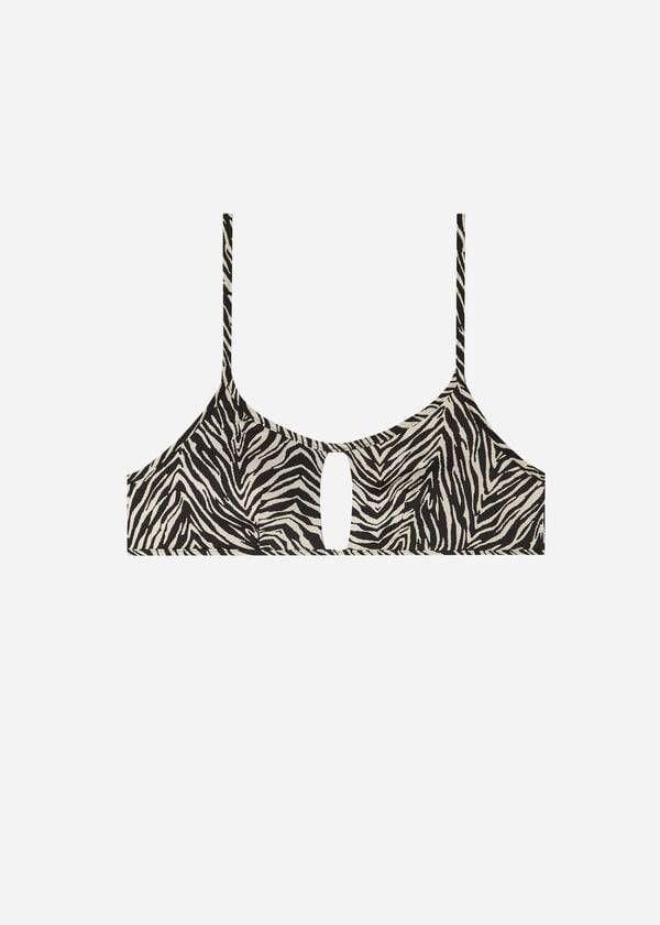 Calzedonia Tank Stijl Zebra Nairobi Bikinitopjes Dames Zwart | BE2000QZ